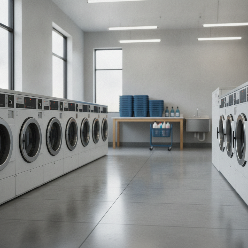 Laundromat Cleaning no faces showing